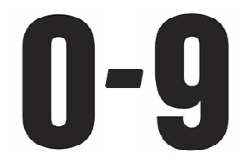 Print Big Numbers A4 Sized Numbers In Solid Black Number Templates