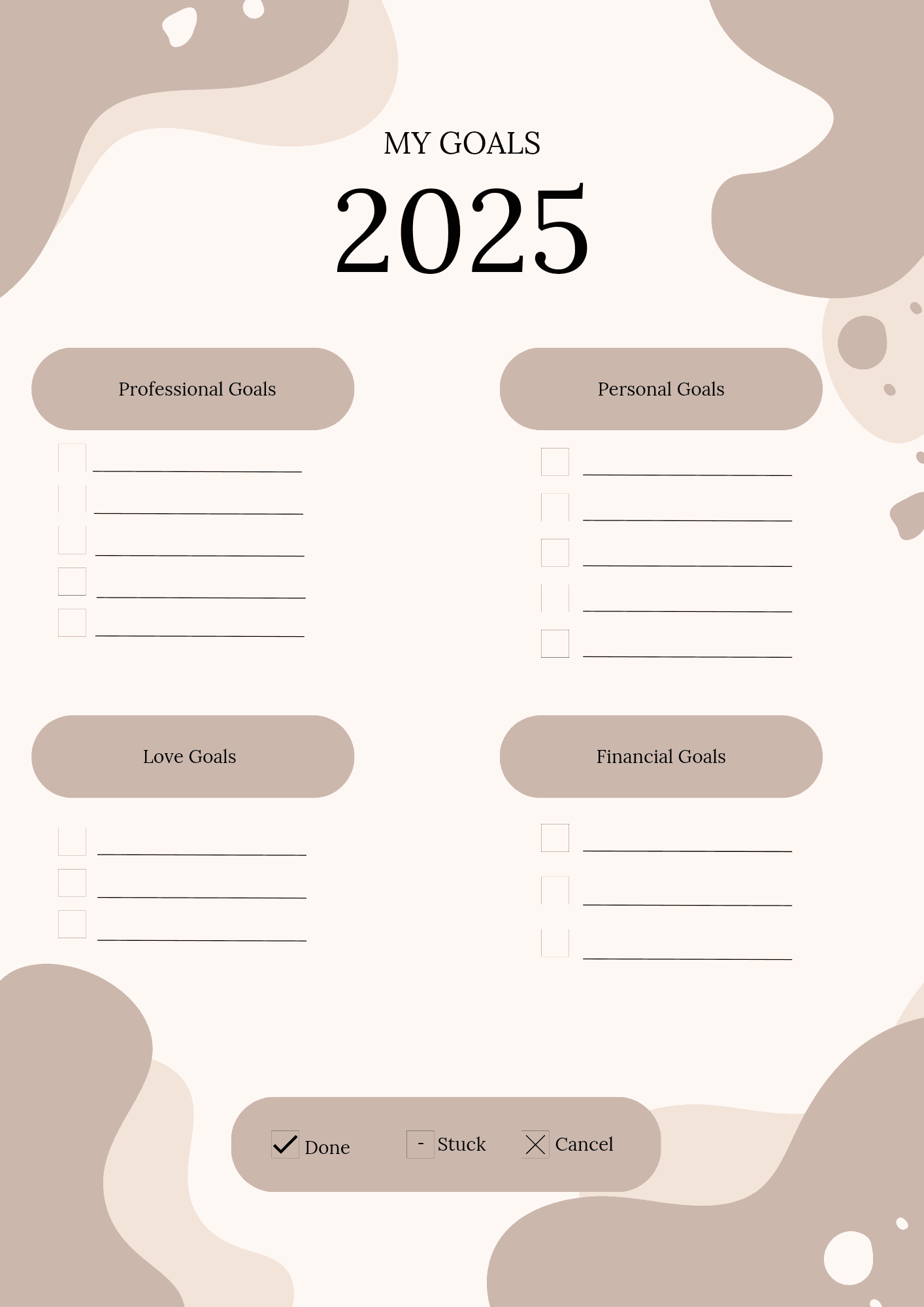Printable 2025 Goals Template By Valerosbea Raket PH