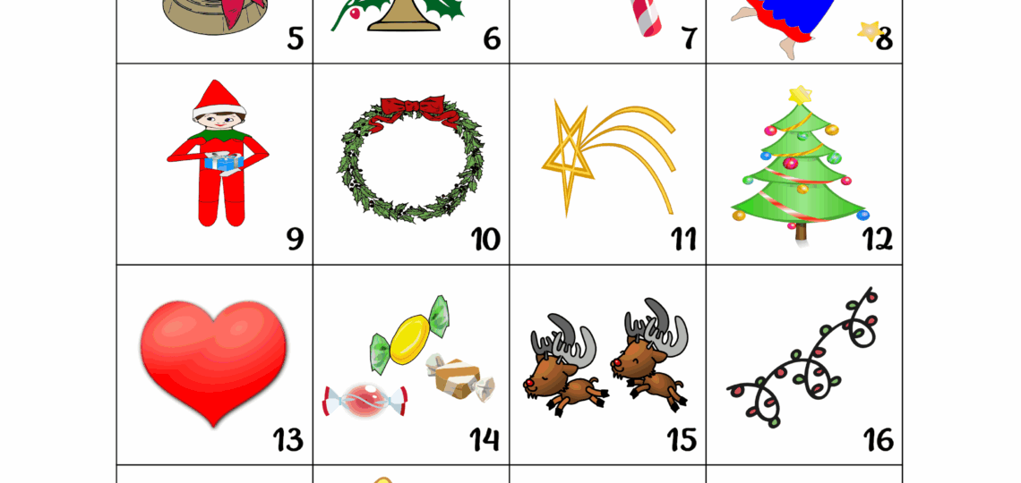 Printable Advent Calendars My Calendar Land