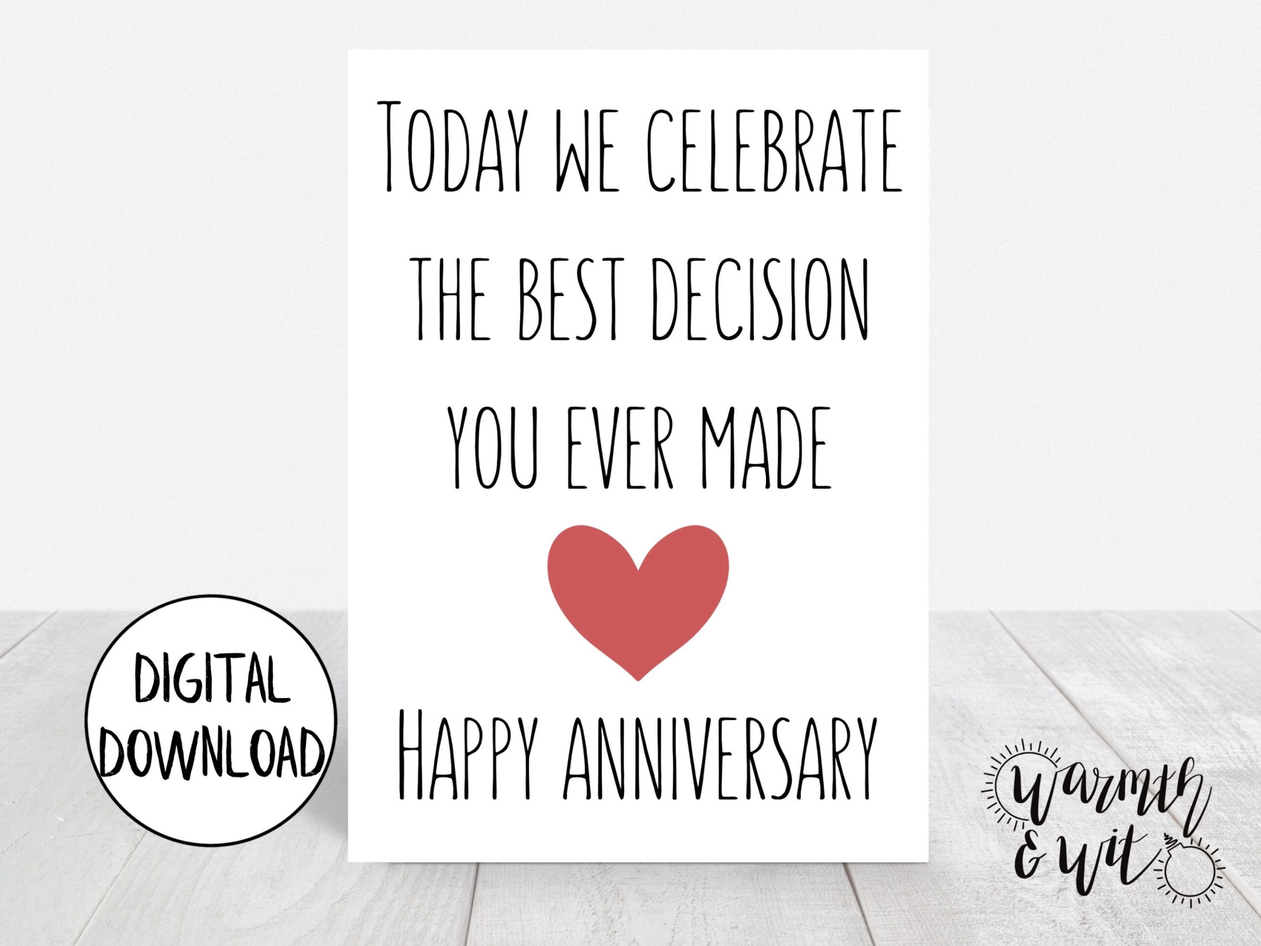 Printable Anniversary Card Funny Funny Anniversary Card For Worksheets Library