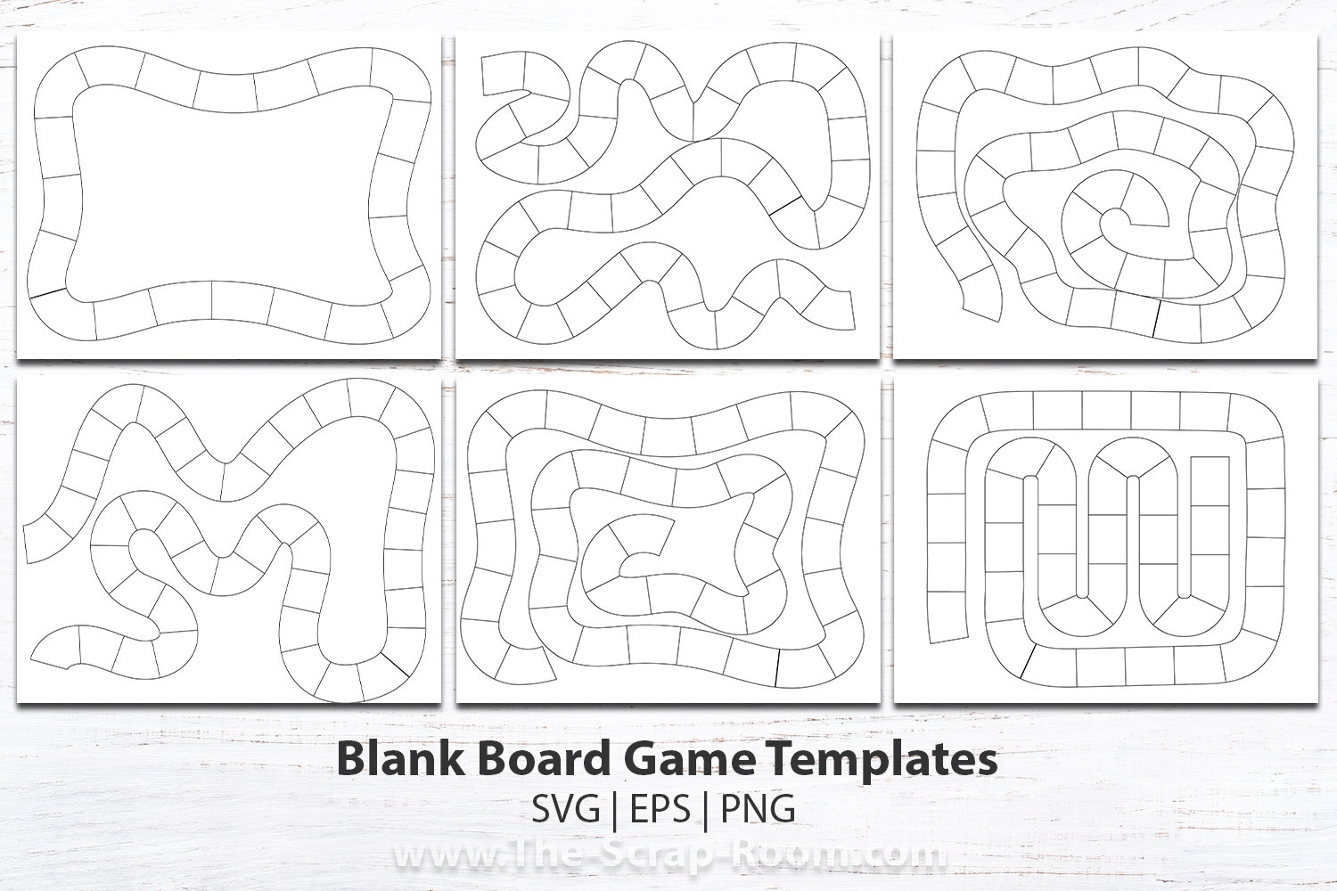Printable Blank Board Game Templates Game Design Printable Game 