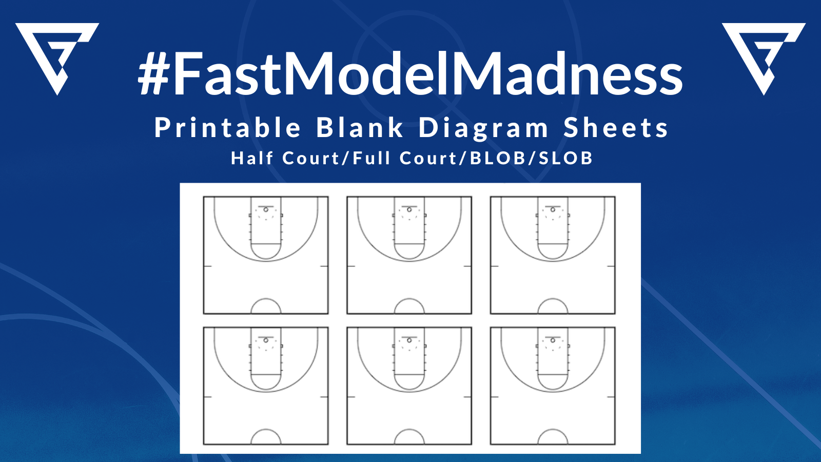 Printable Blank Diagram Sheets For Basketball Coaches In FastDraw FastModelMadness FastModel Sports