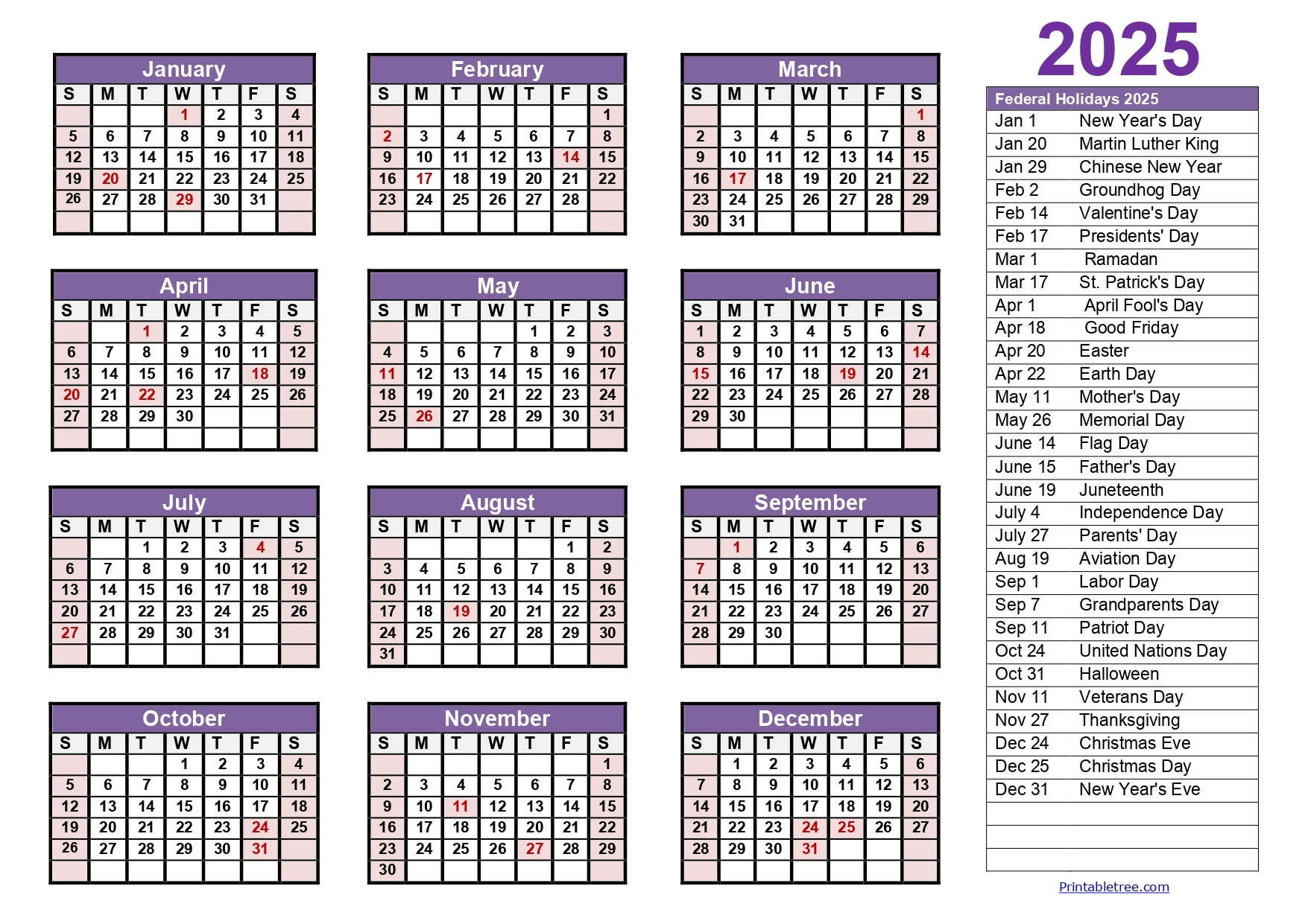 2025 Julian Calendar With Holidays 2025 Julian Calendar With Holidays