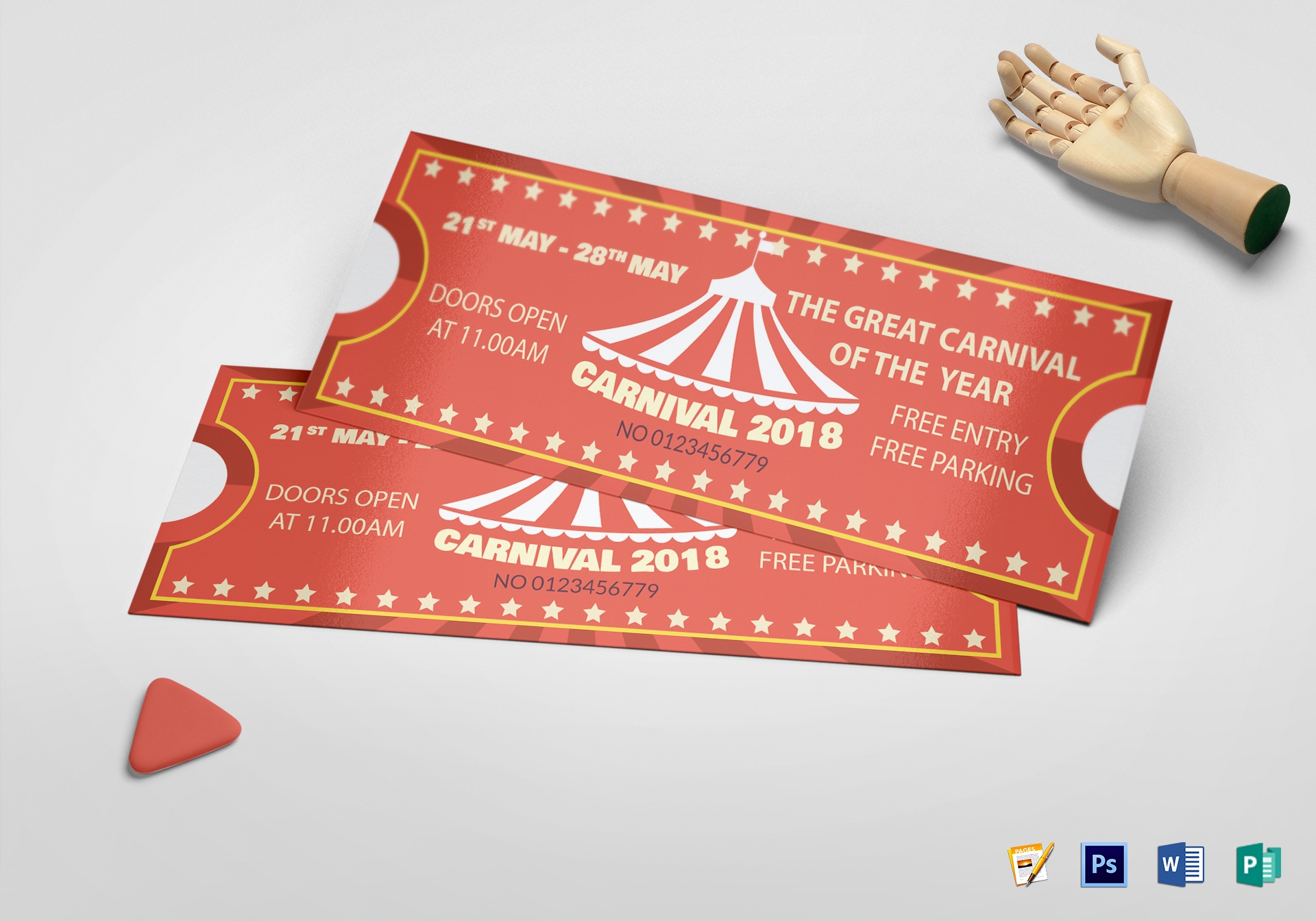 Free Carnival Ticket Template Printable Free Carnival Ticket Template Printable