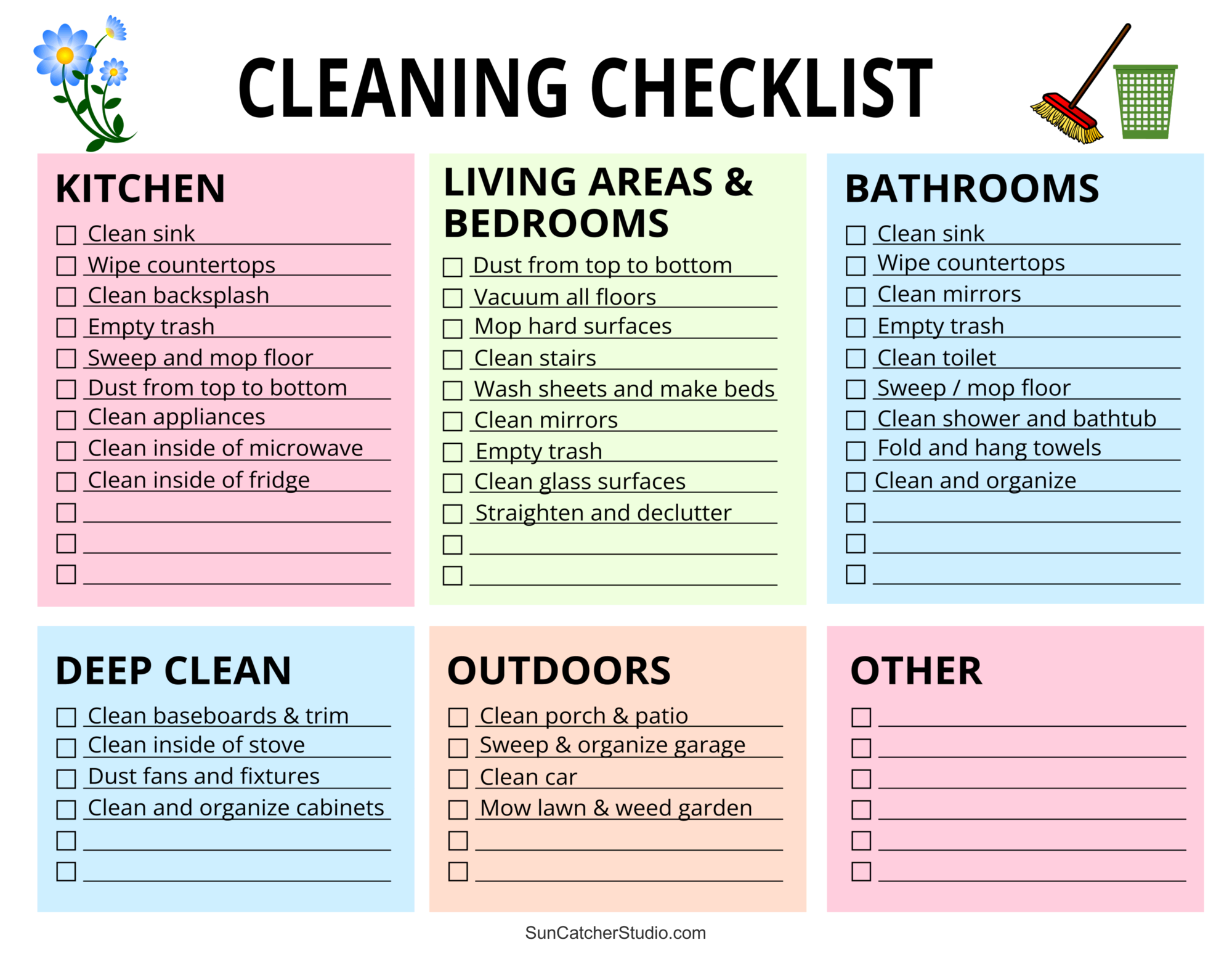 House Cleaning Template Free Printable