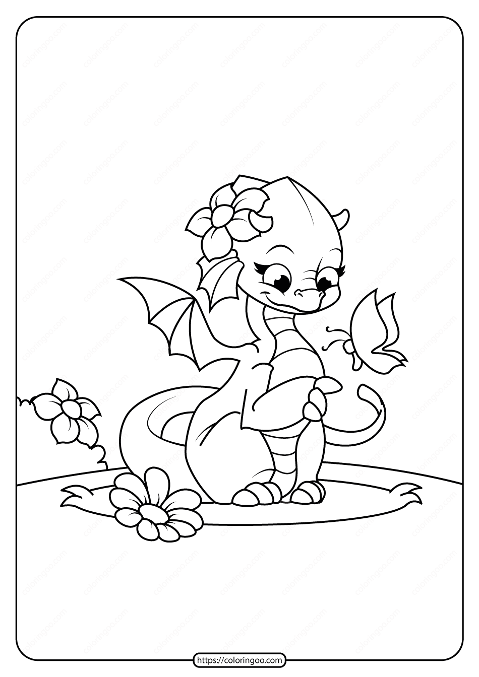 Dragon Free Printable Coloring Pages
