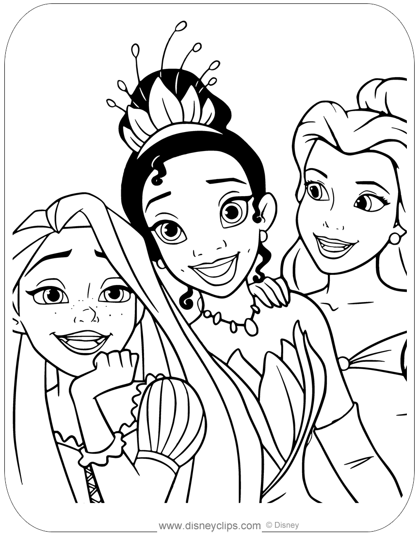 Free Printable Princess Coloring Pages Disney