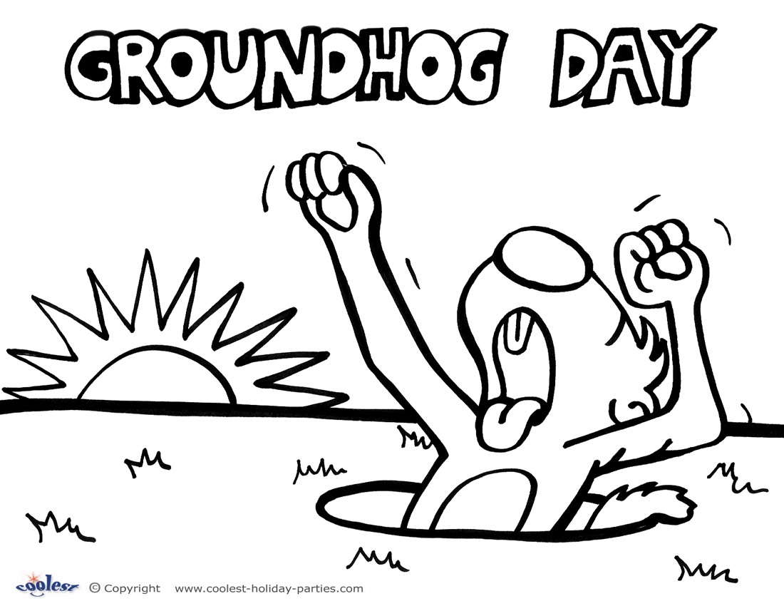 Free Printable Groundhog Coloring Pages Free Printable Groundhog Coloring Pages