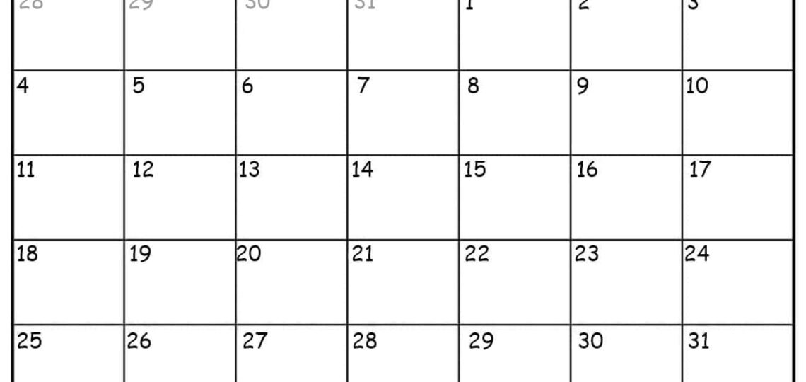 Printable January 2026 Calendar