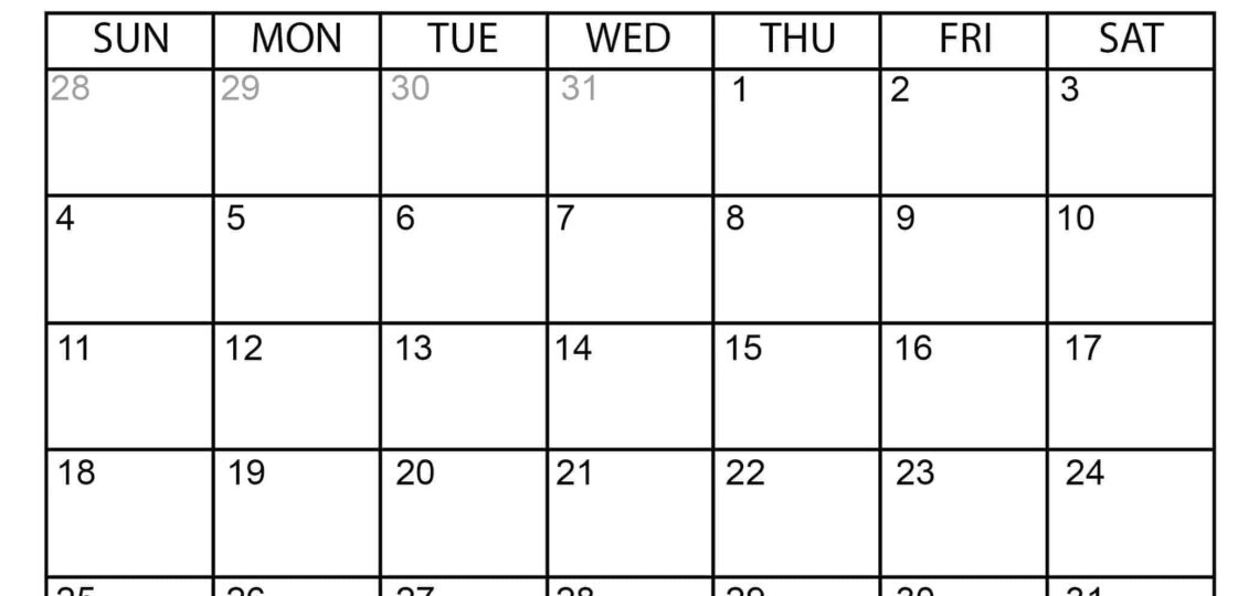 Printable January 2026 Calendar