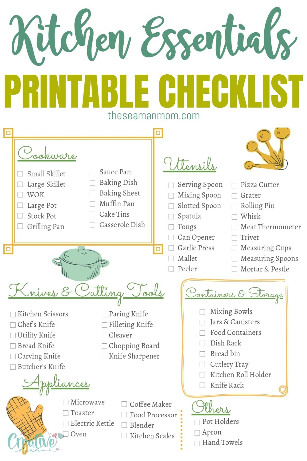 Printable Kitchen Essentials Checklist Easy Peasy Creative Ideas Printable Kitchen Essentials Checklist Easy Peasy Creative Ideas