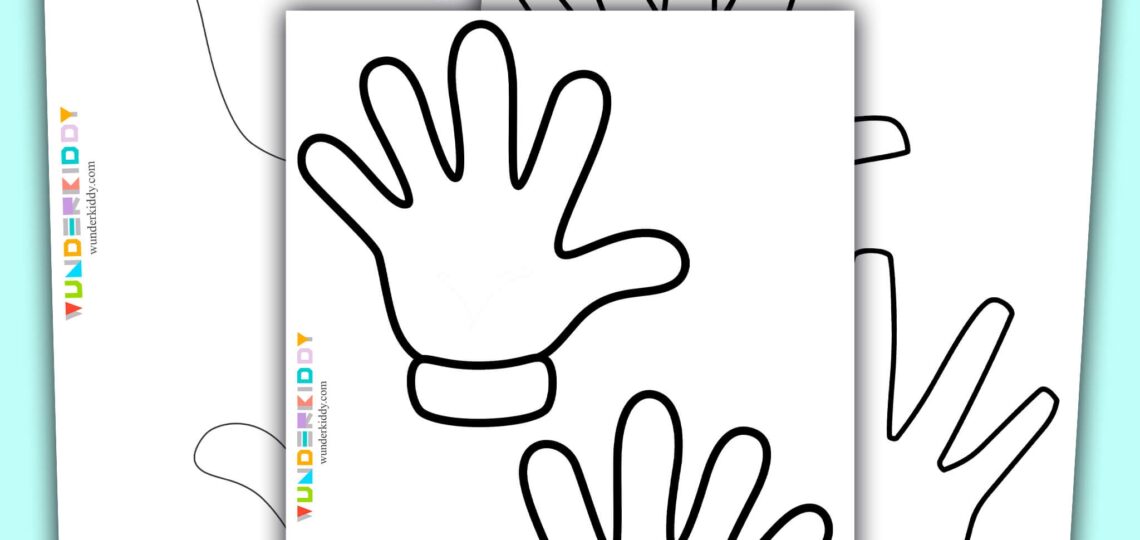 Printable Left And Right Hand Blank Template For Crafts