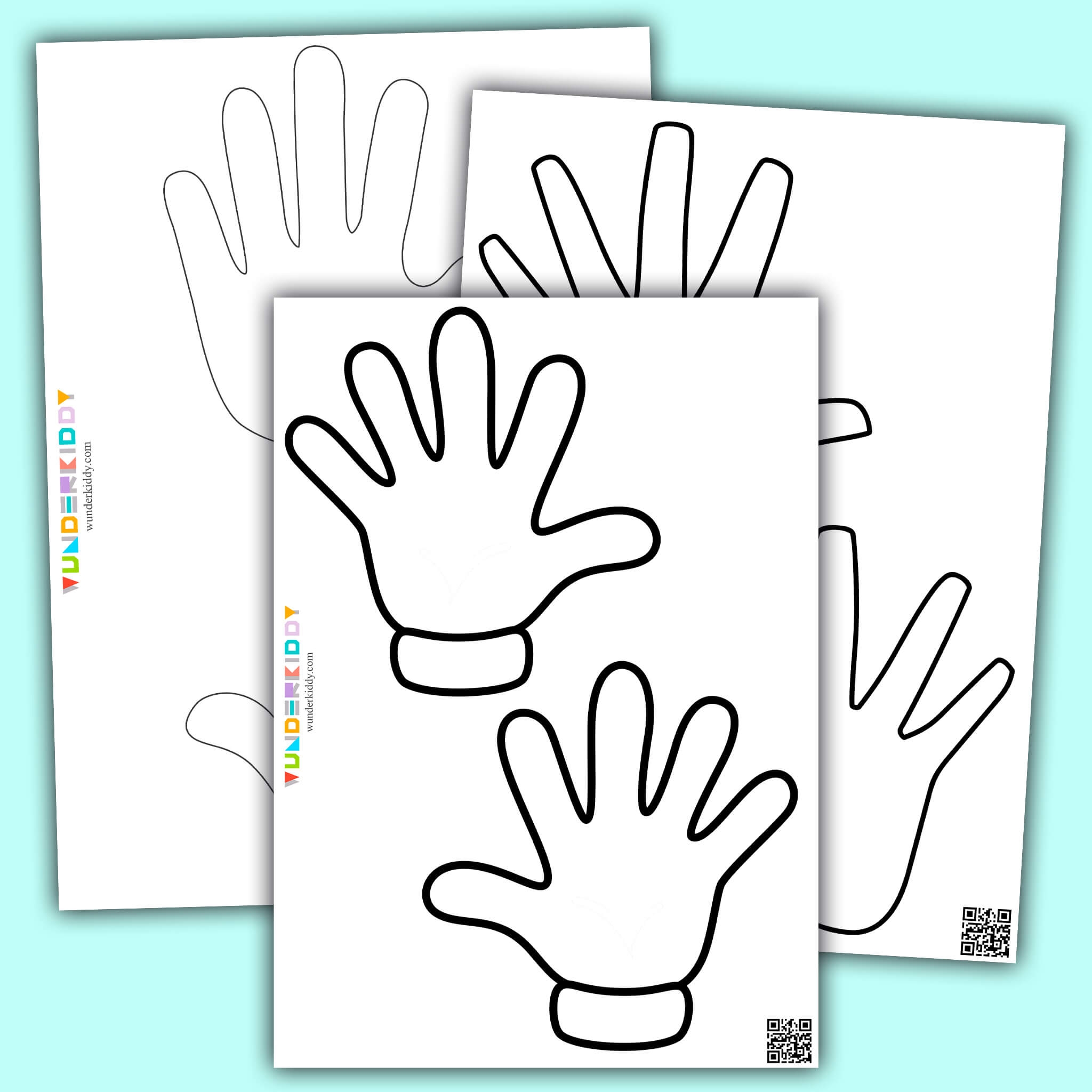 Printable Left And Right Hand Blank Template For Crafts Printable Left And Right Hand Blank Template For Crafts