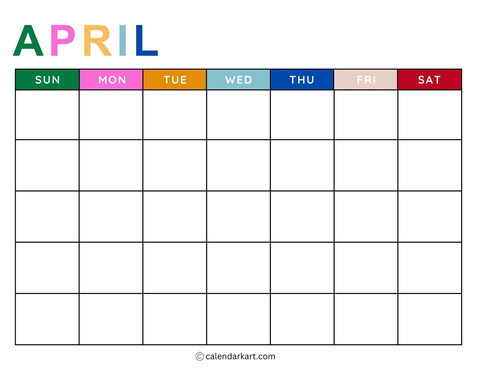 Printable Monthly Weekly And Yearly Blank Calendar Templates