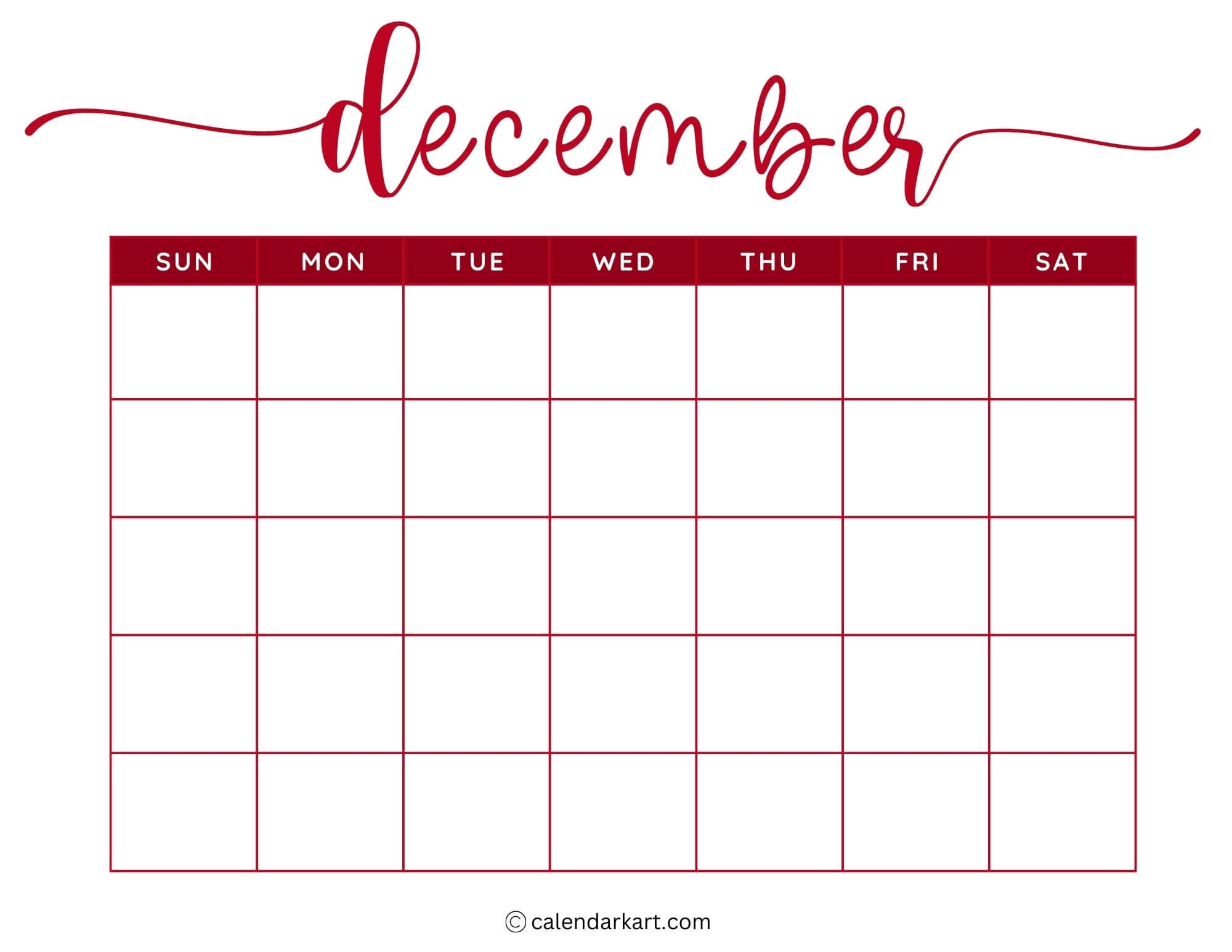 Printable Monthly Weekly And Yearly Blank Calendar Templates