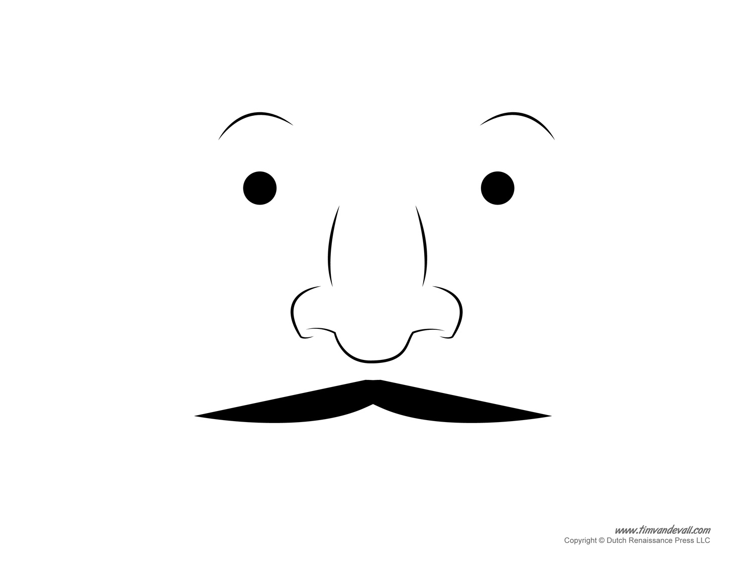 Moustache Template Printable Free Moustache Template Printable Free