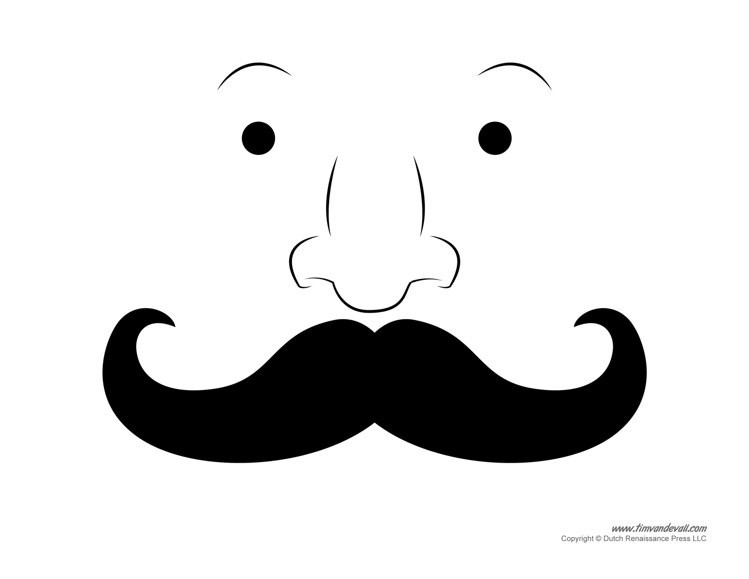 Printable Mustache Templates Mustaches For Kids Printable Mustache Templates Mustaches For Kids