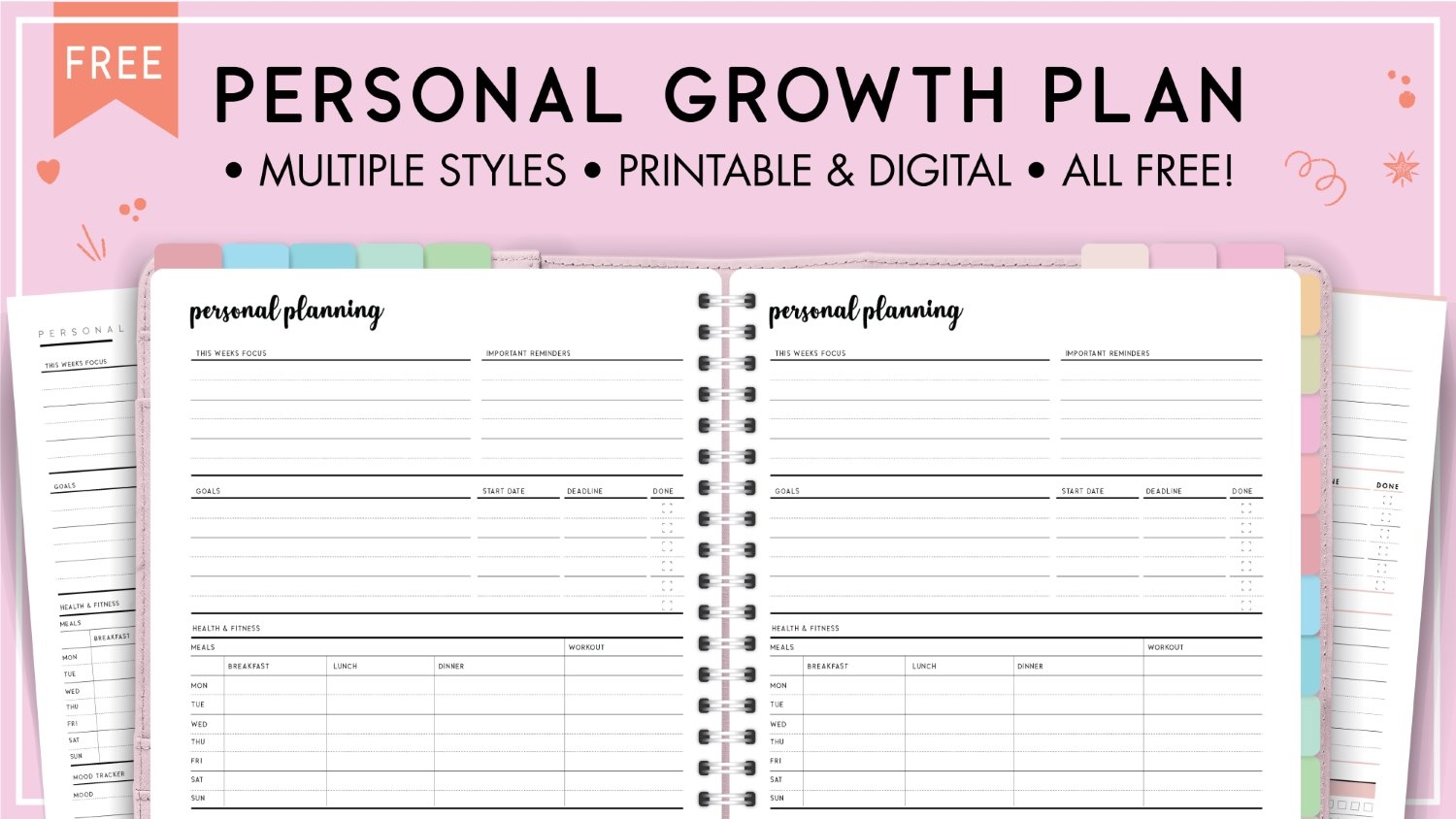 Printable Personal Growth Plan Template You Need This In Your Life 