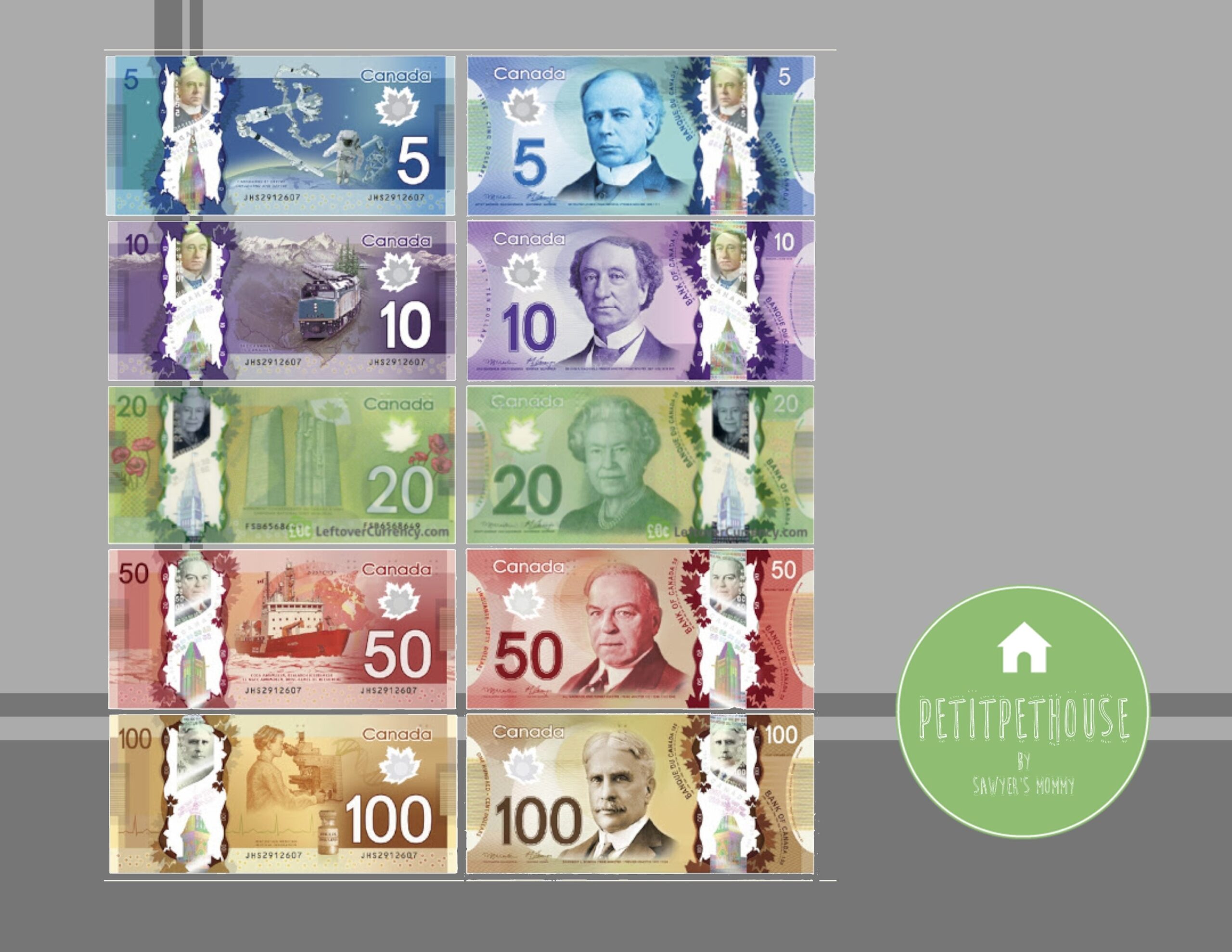 Free Printable Printable Canadian Money Template Free Printable Printable Canadian Money Template