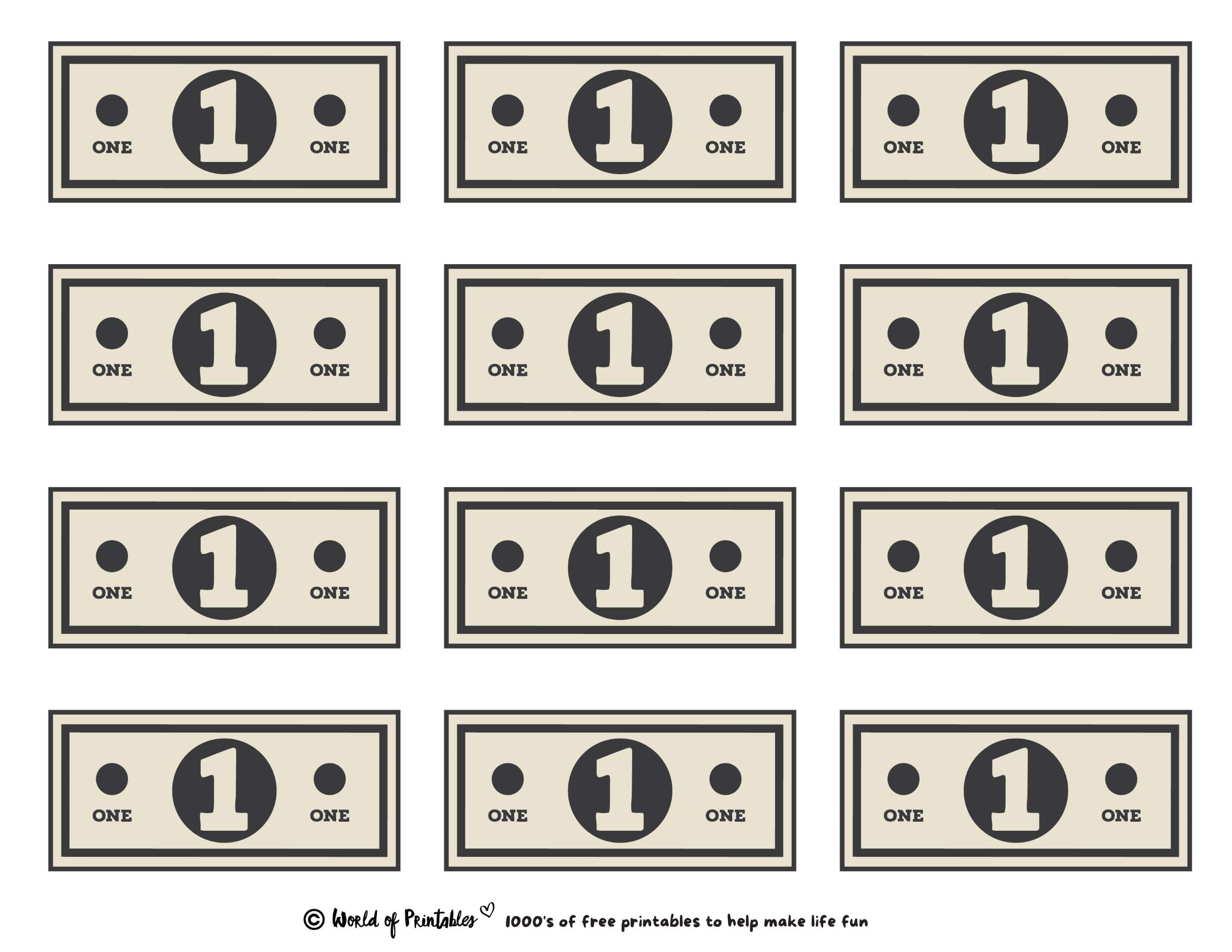 Printable Play Money Play U0026 Learn World Of Printables Worksheets Library