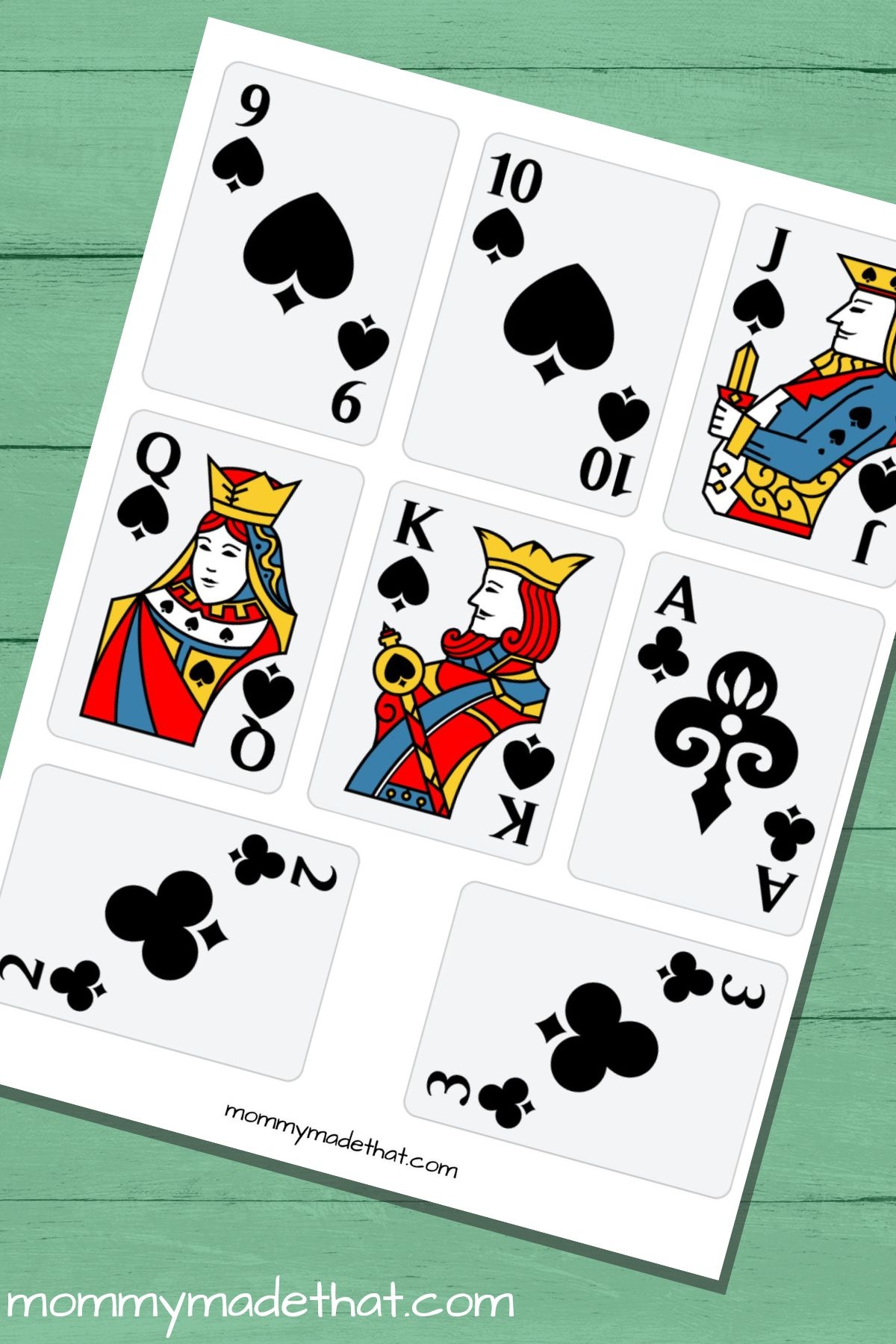 Printable Playing Cards Free Printable Card Deck 