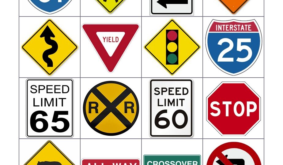Printable Road Signs 30 Cards To Cut Out Memozor
