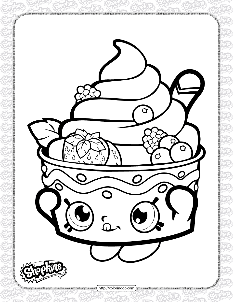Printable Shopkins Yo Chi Coloring Page Printable Shopkins Yo Chi Coloring Page