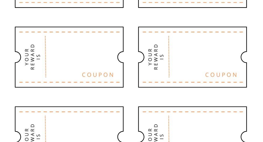 Printable Summer Reward Coupon Templates Printables Hub