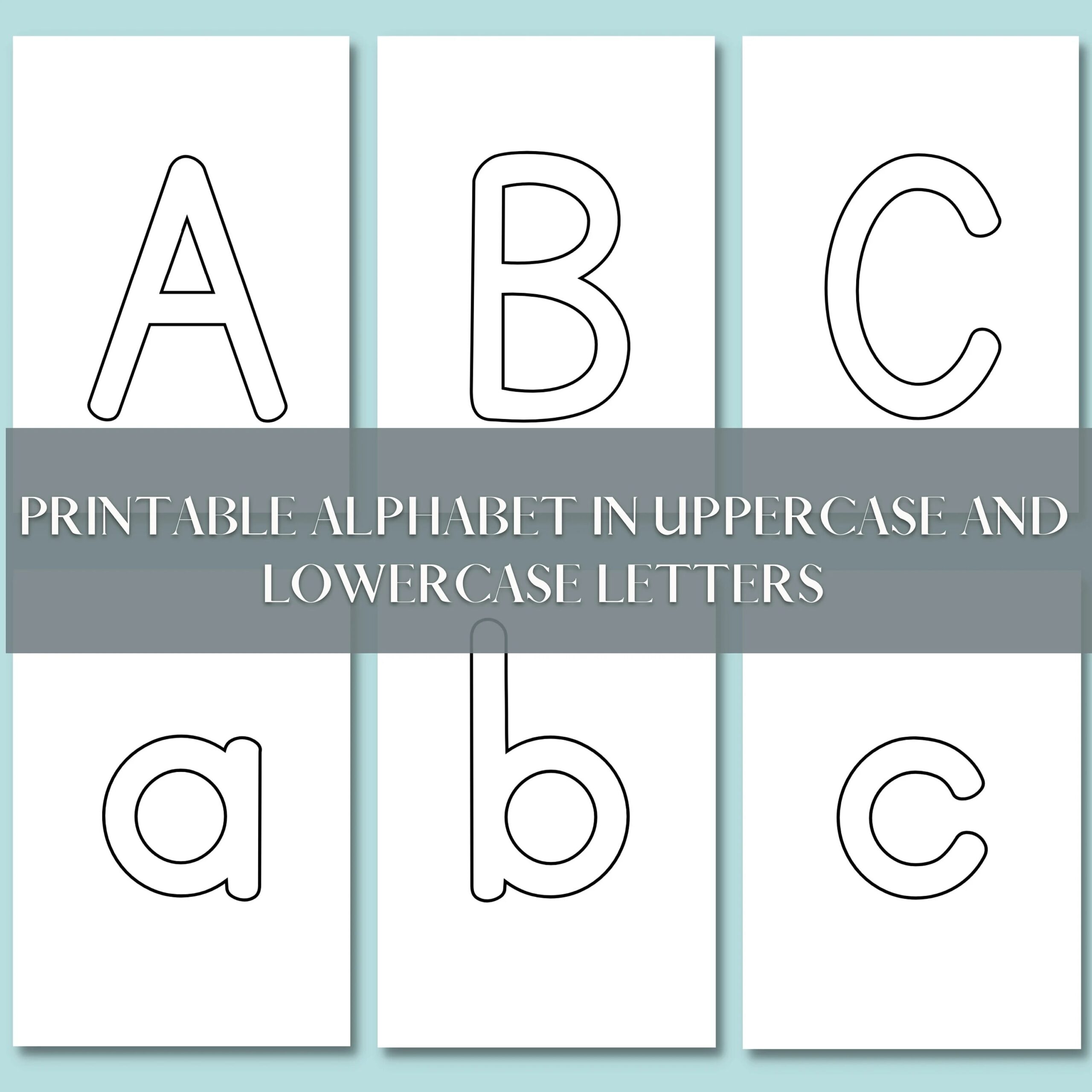 Printable Uppercase Letters Printable Party Favors