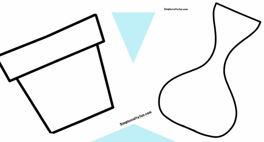 Printable Vase Templates For Crafts 4 Shapes