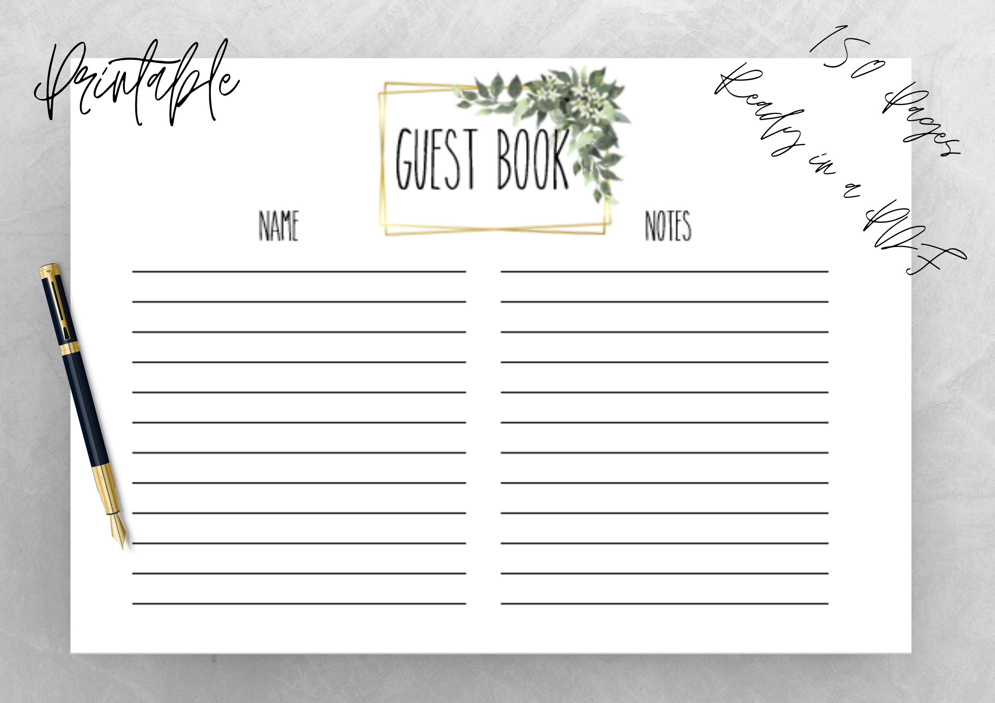 Printable Wedding Guest Book Pages wedding Guest Book guest Book Printable Wedding Guest Book Pages wedding Guest Book guest Book