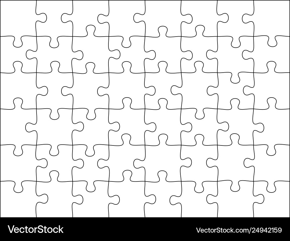 Free Blank Jigsaw Puzzle Template Printable