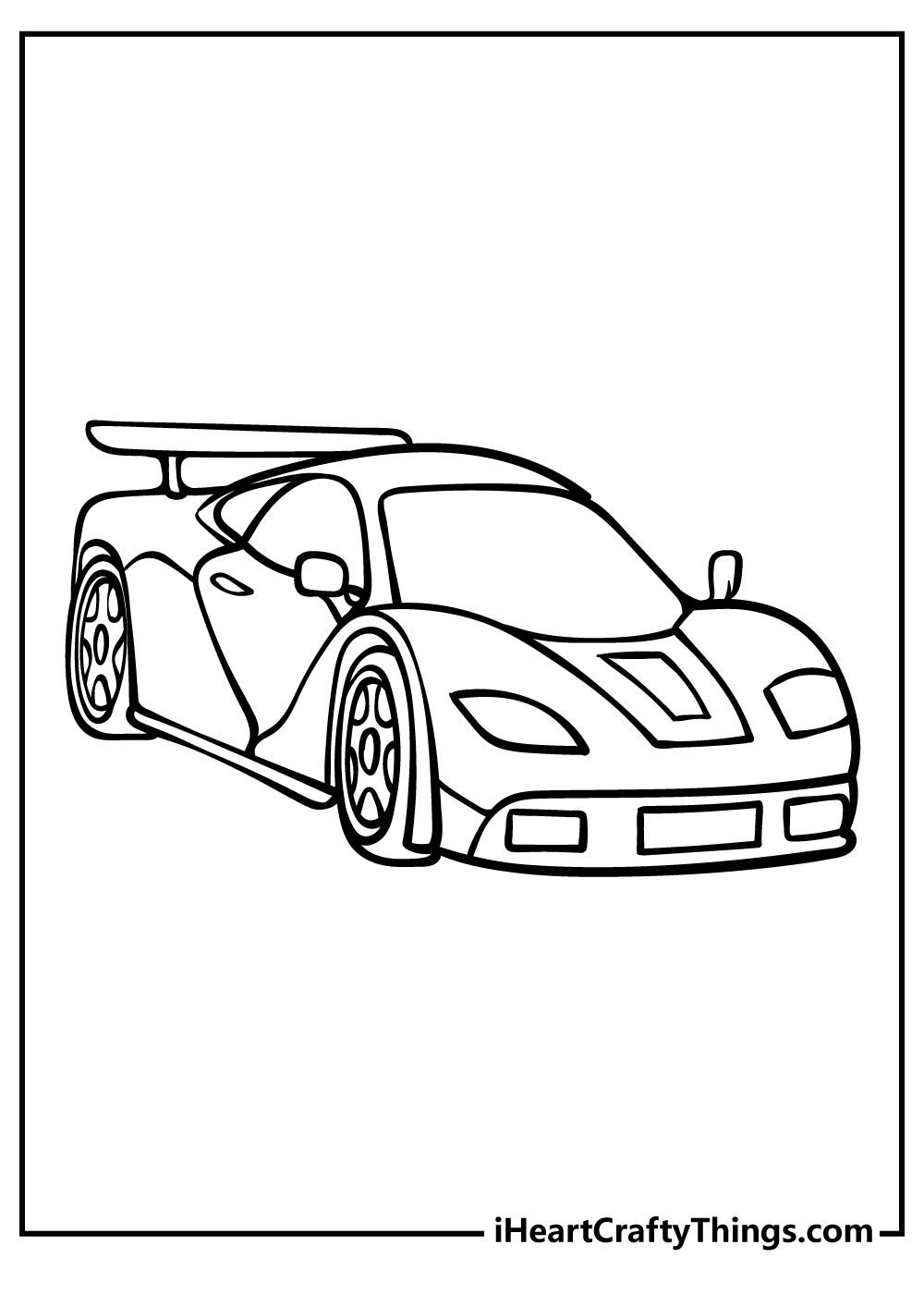 Printable Race Car Template Free