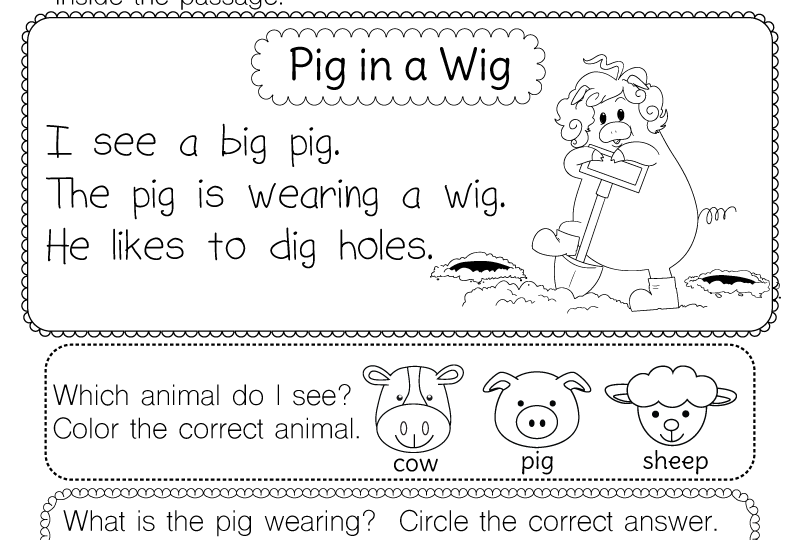 Reading Worksheet For Kids Free Printable Digital U0026 PDF
