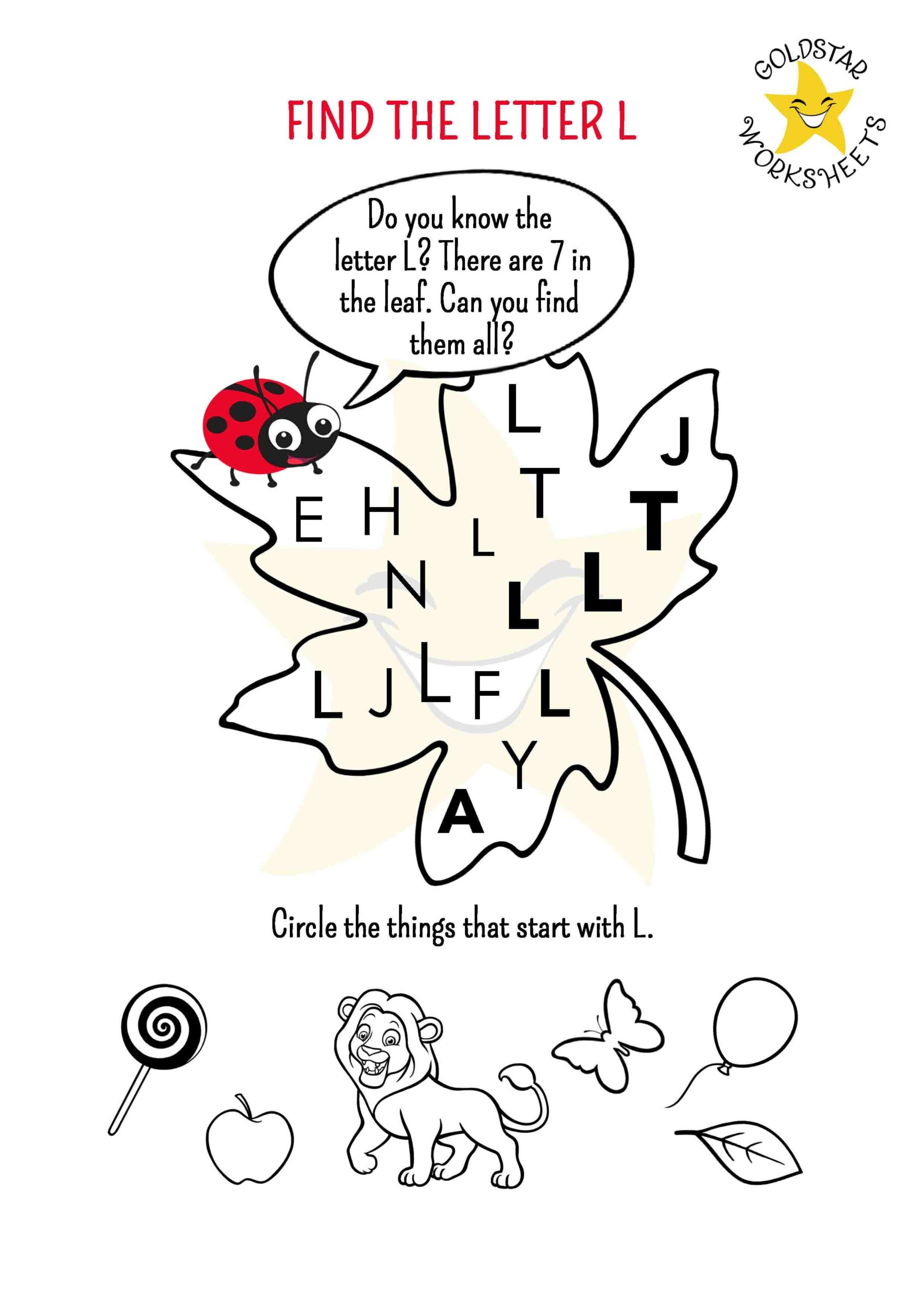 Free Printable Letter L Worksheets