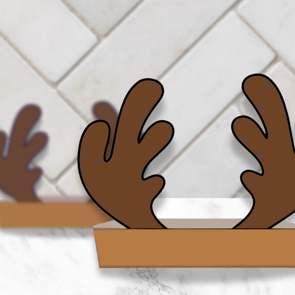 Reindeer Antlers Hat Template Printable