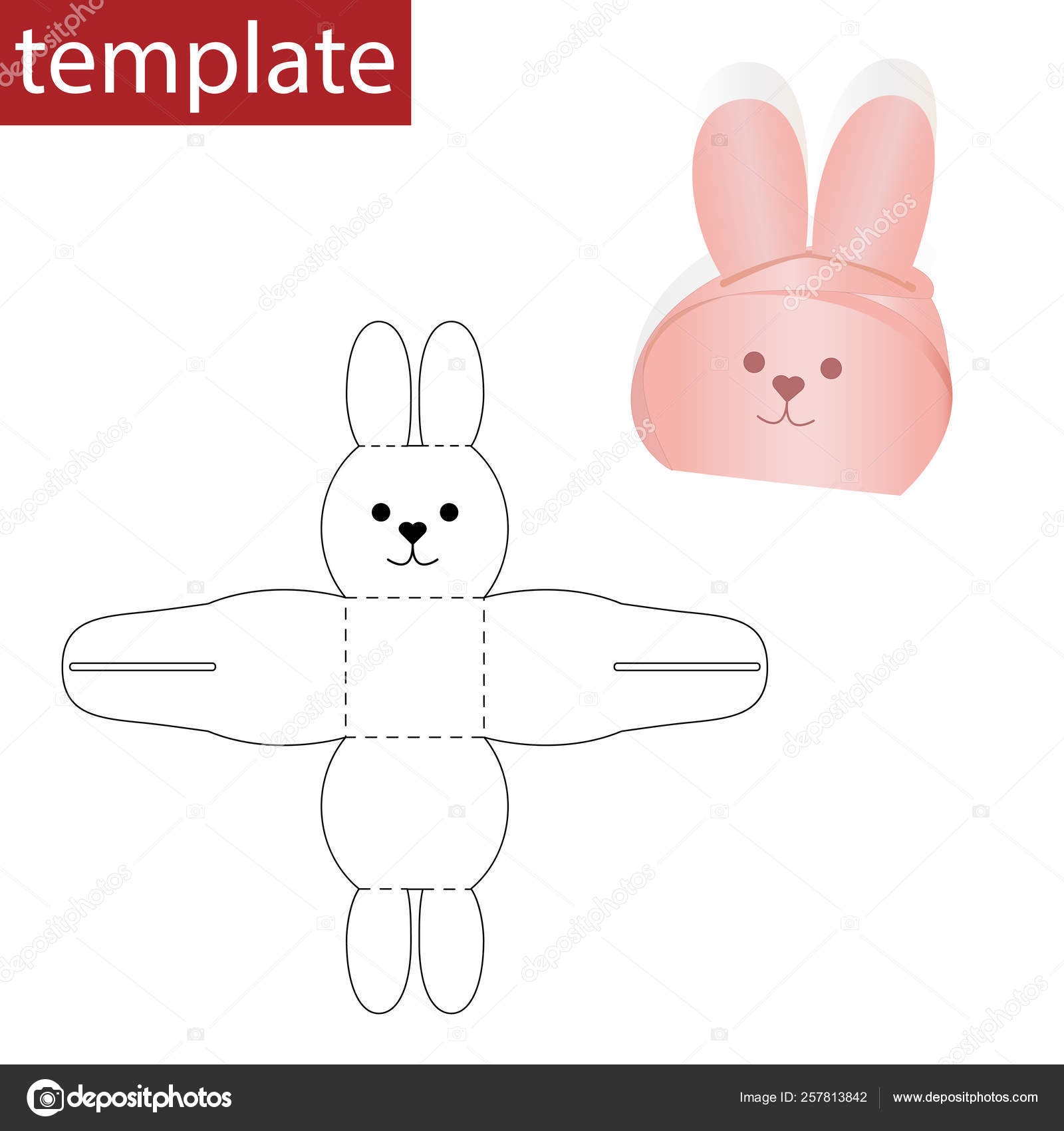 Free Printable Bunny Box Template
