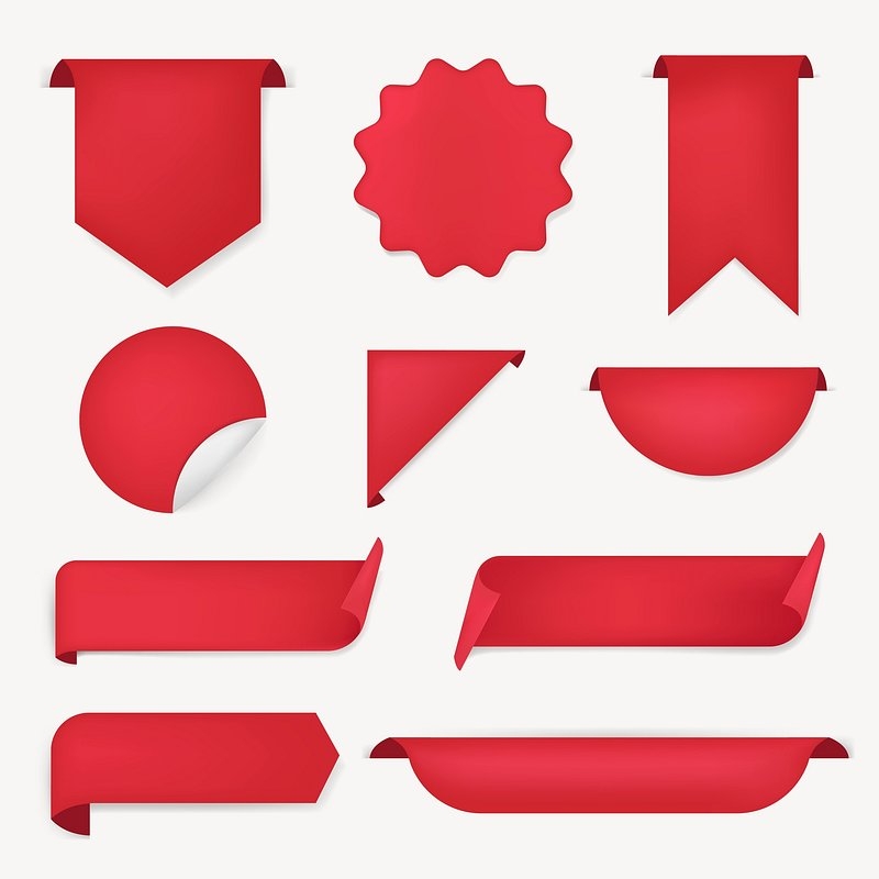 Ribbon Banner Templates Free PSD Vector U0026 PNG Social Media 