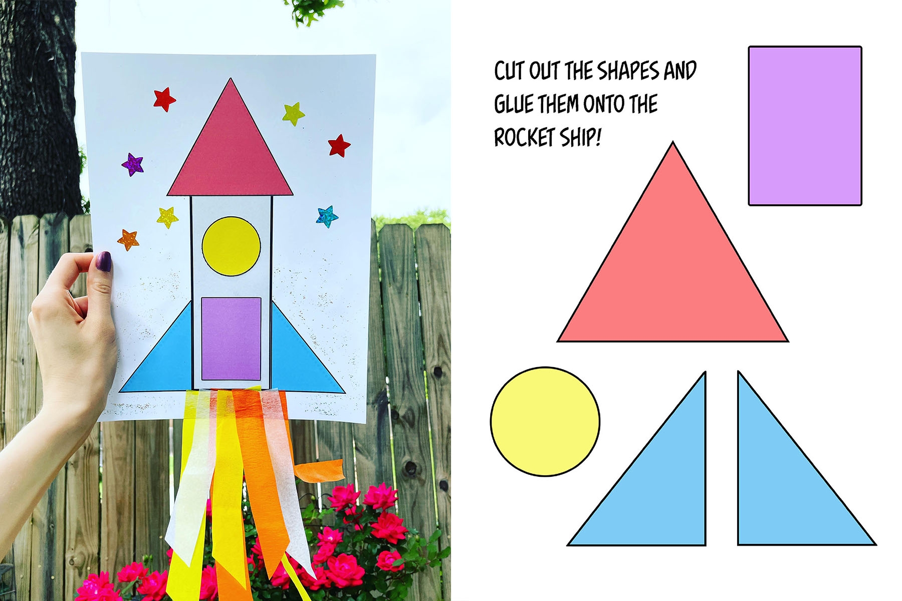 Rocket Ship Craft For Preschool with Free Templates The Hollydog Blog