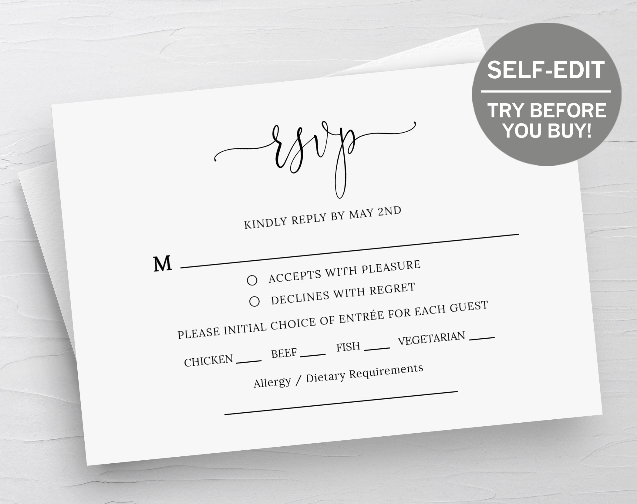 Free Printable Blank Rsvp Cards Free Printable Blank Rsvp Cards