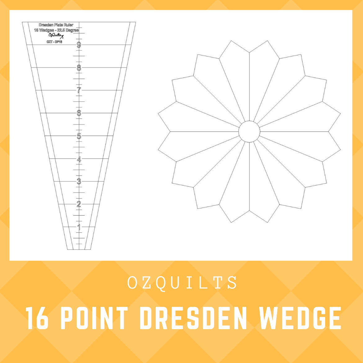 Rulers Wedges U0026 Dresdens Dresden Plate Template For 10 Rulers Wedges U0026 Dresdens Dresden Plate Template For 10