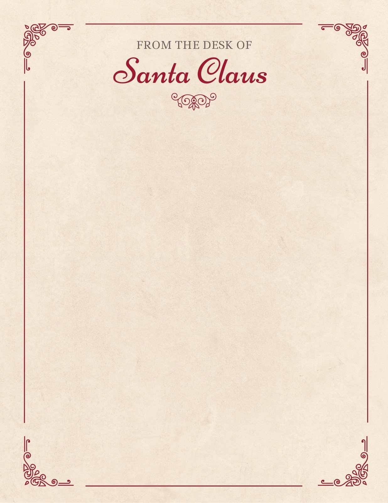 Santa Letter Template Printable Sales