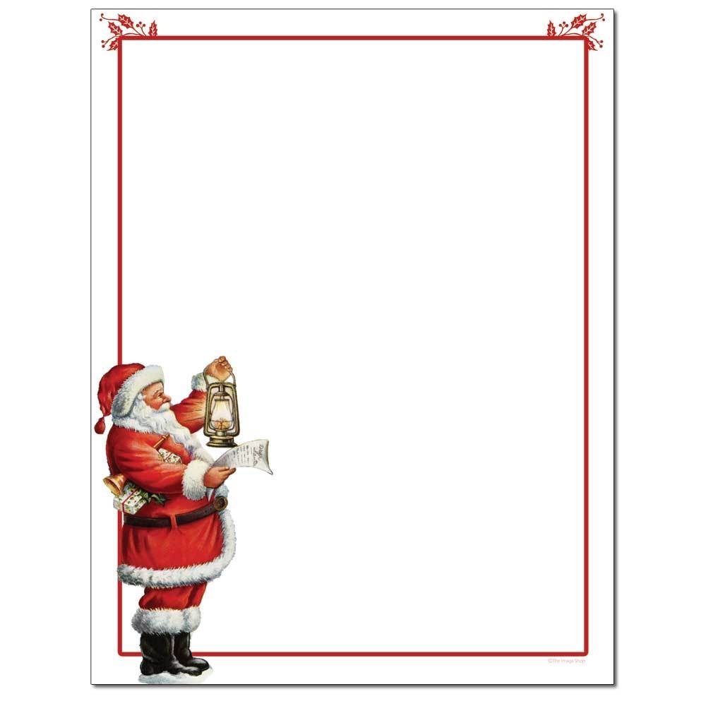 Santa s List Printable Letterhead The Image Shop