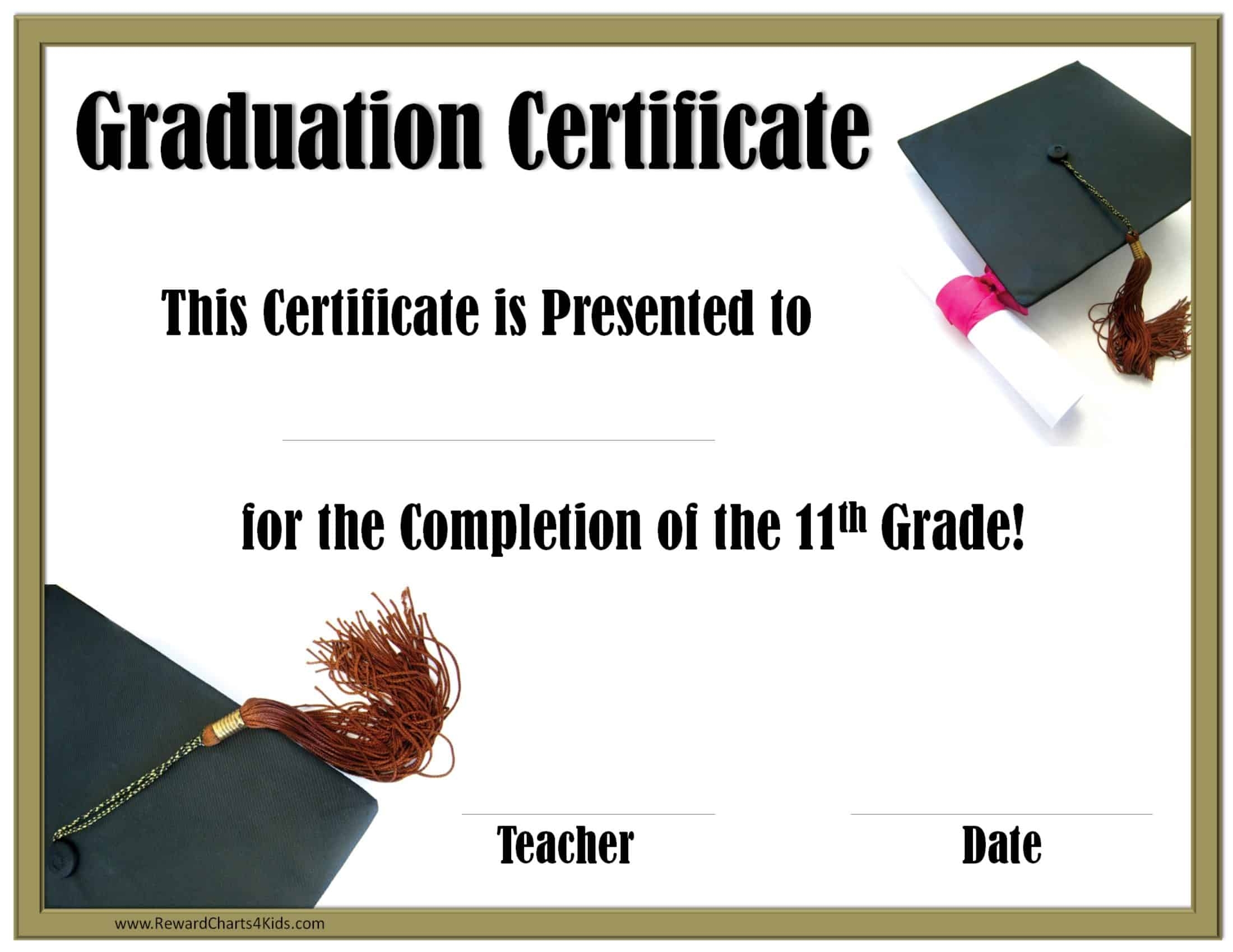 School Graduation Certificates Customize Online For Free School Graduation Certificates Customize Online For Free
