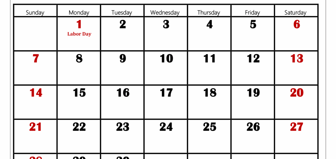 September 2025 Calendar Printable PDF Template With Holidays