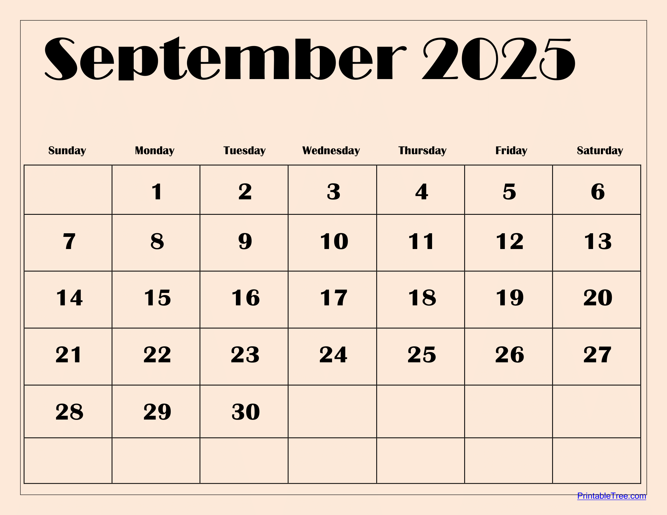 2025 September Calendar Holidays