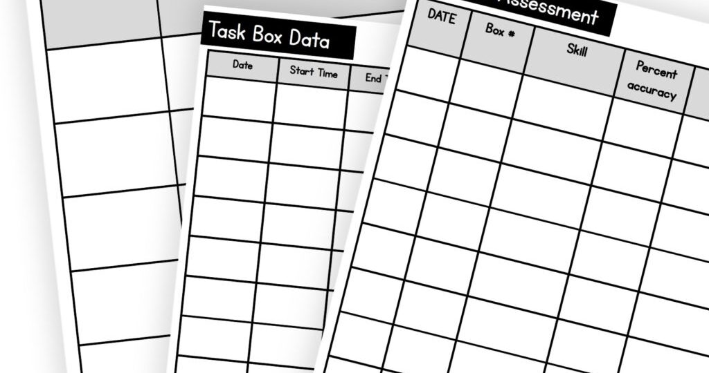 Setting Up Data Sheets For OT Students Simply Special Ed