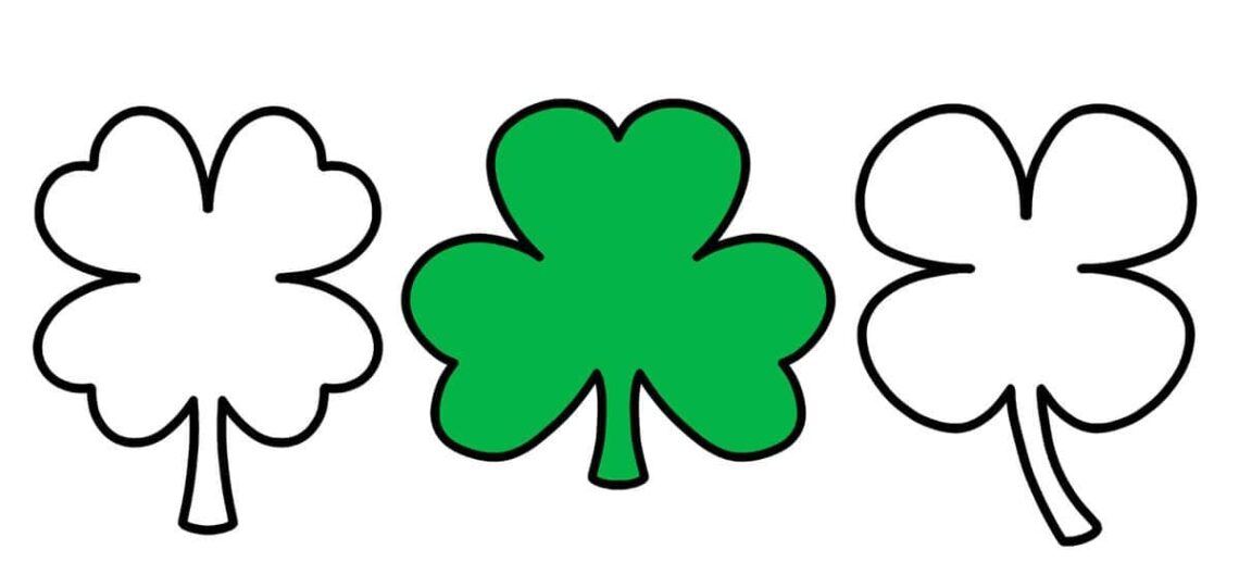 Shamrock Template Free Printable Shamrock Clover Outlines