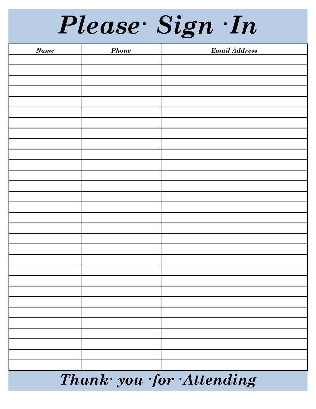 Sign In Sheet template Versatile Printable And Editable Client  Sign In Sheet template Versatile Printable And Editable Client