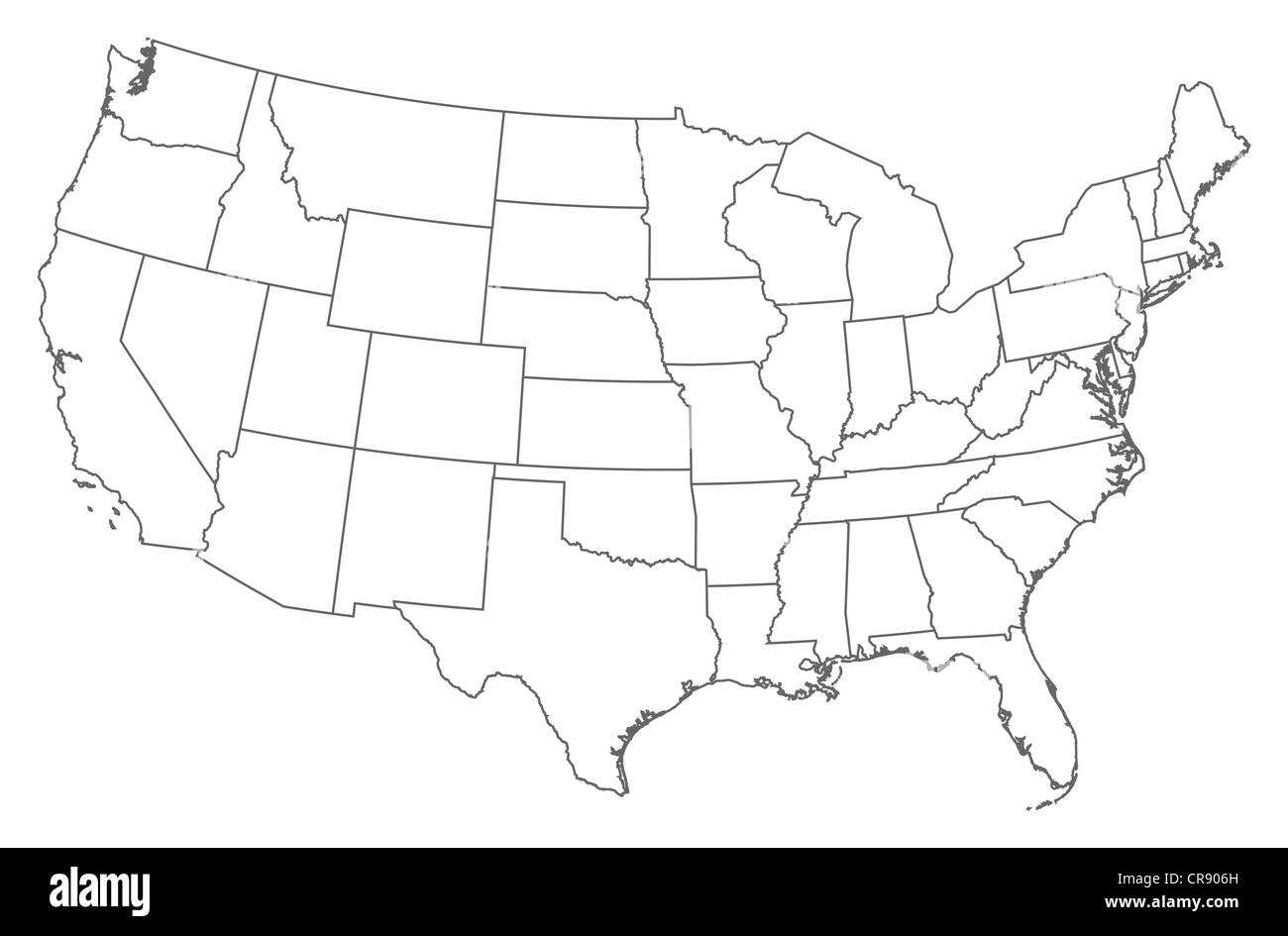 Simple Map United States Black And White Stock Photos U0026 Images 